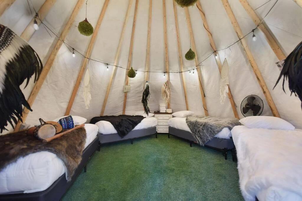 Enchanted Forest Cabin And Teepee! Lights & Laser Show! Private Hot Tub! Unique Stay! Sevierville Exterior foto