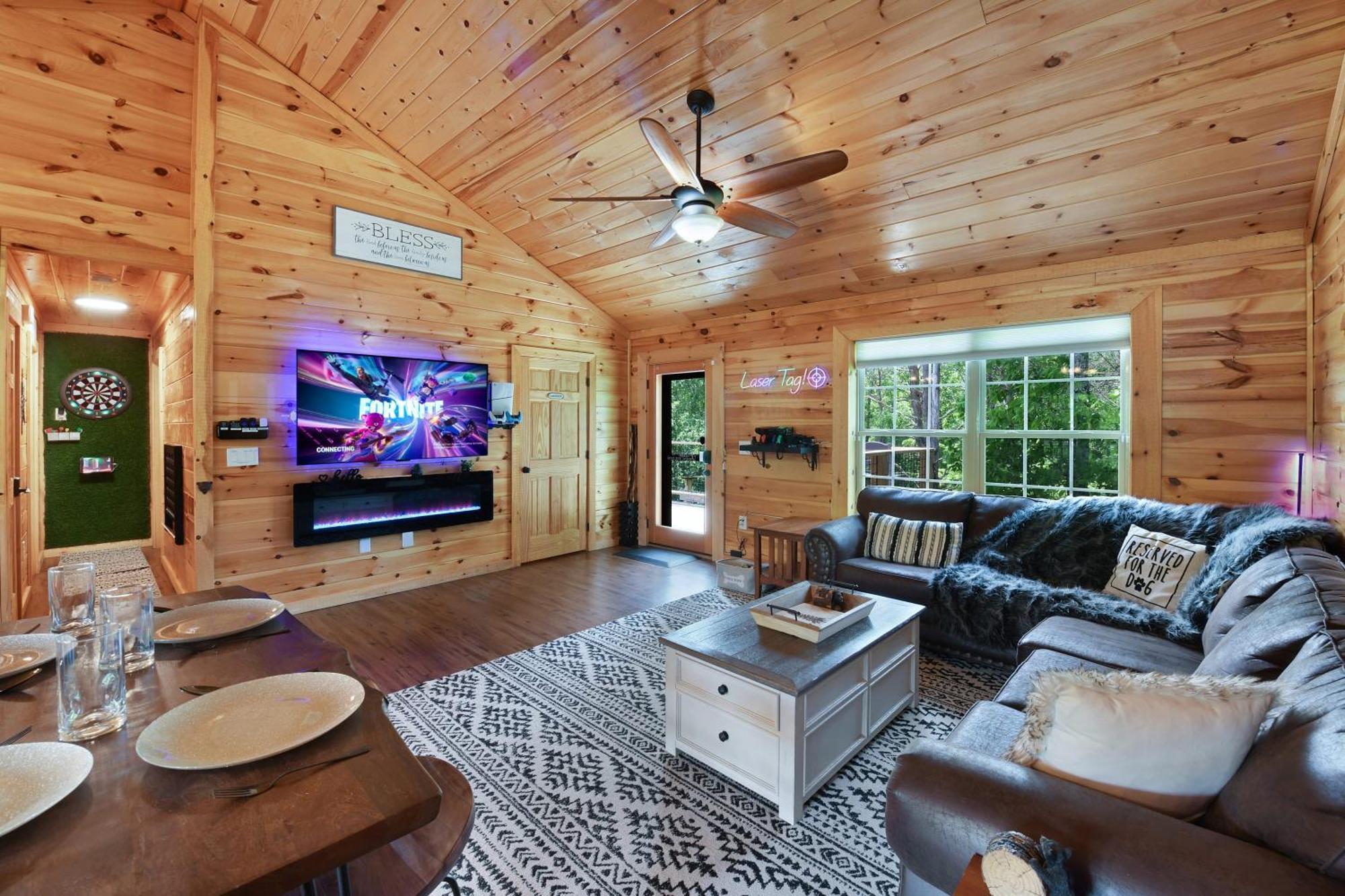 Enchanted Forest Cabin And Teepee! Lights & Laser Show! Private Hot Tub! Unique Stay! Sevierville Exterior foto